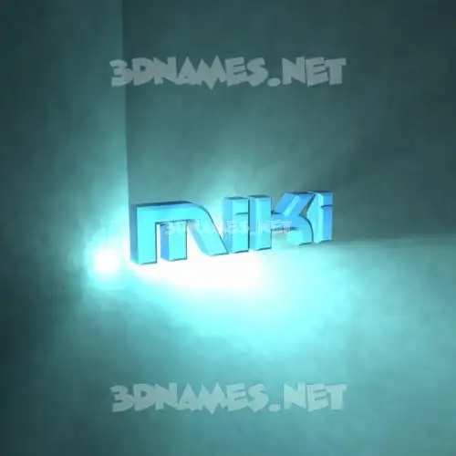 miki in Light Shine style - 3D name wallpaper miki in Light Shine style - 3D name wallpaper