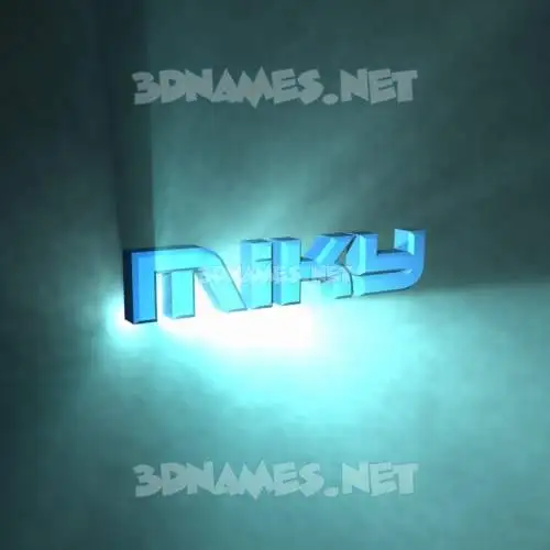miky in Light Shine style - 3D name wallpaper miky in Light Shine style - 3D name wallpaper