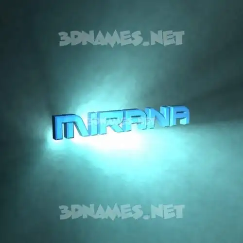 mirana in Light Shine style - 3D name wallpaper mirana in Light Shine style - 3D name wallpaper