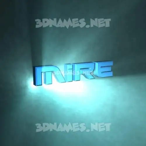 mire in Light Shine style - 3D name wallpaper mire in Light Shine style - 3D name wallpaper