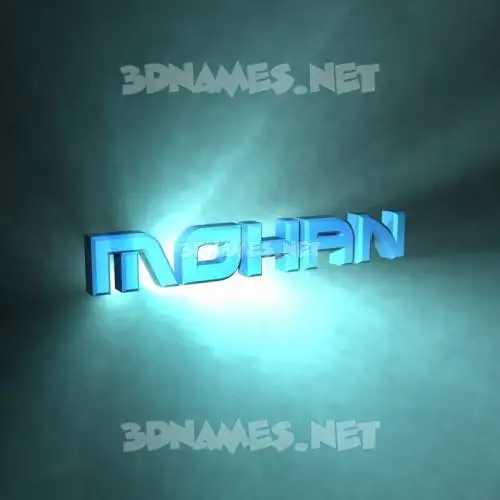 mohan in Light Shine style - 3D name wallpaper