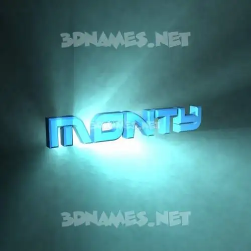 monty in Light Shine style - 3D name wallpaper monty in Light Shine style - 3D name wallpaper