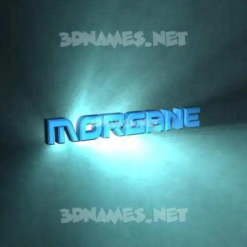 morgane in Light Shine style - 3D name wallpaper