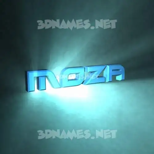 moza in Light Shine style - 3D name wallpaper moza in Light Shine style - 3D name wallpaper