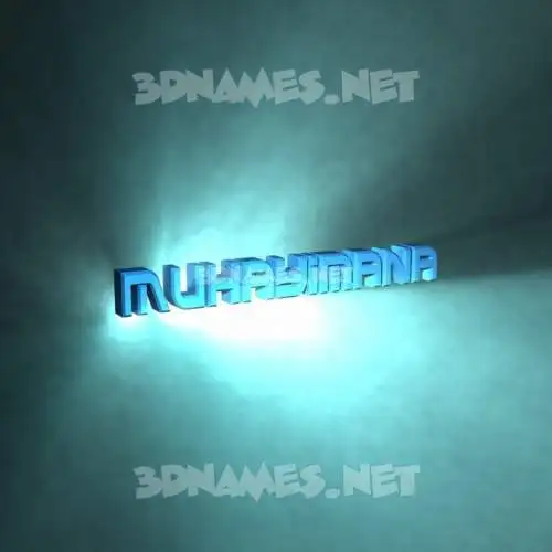 muhayimana in Light Shine style - 3D name wallpaper muhayimana in Light Shine style - 3D name wallpaper