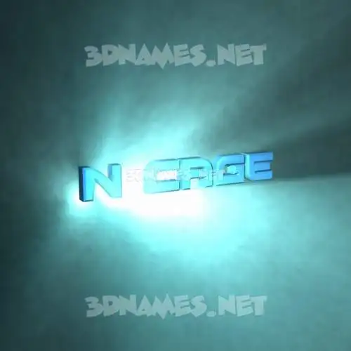 n cage in Light Shine style - 3D name wallpaper n cage in Light Shine style - 3D name wallpaper