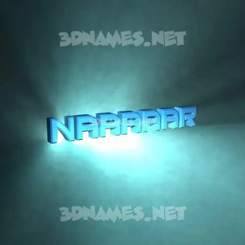 naaaaar in Light Shine style - 3D name wallpaper