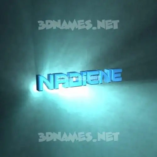 nadiene in Light Shine style - 3D name wallpaper nadiene in Light Shine style - 3D name wallpaper