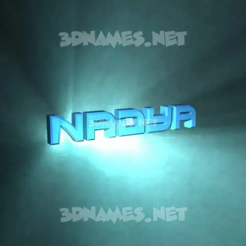 nadya in Light Shine style - 3D name wallpaper