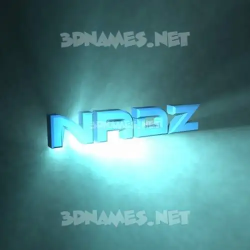 nadz in Light Shine style - 3D name wallpaper
