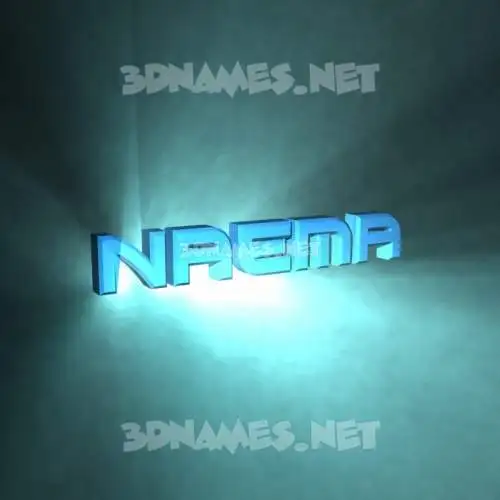 naema in Light Shine style - 3D name wallpaper naema in Light Shine style - 3D name wallpaper