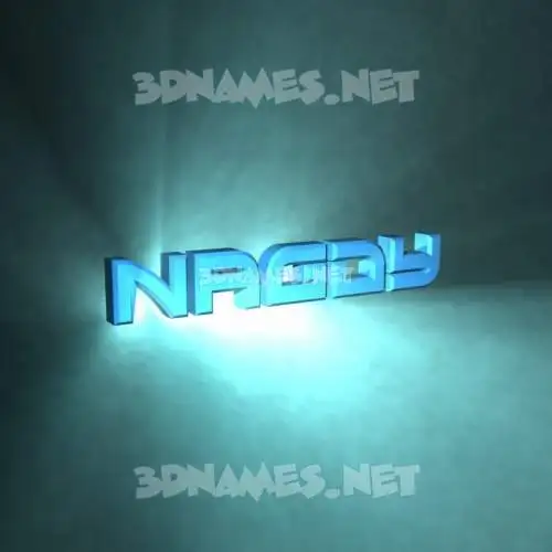 nagdy in Light Shine style - 3D name wallpaper