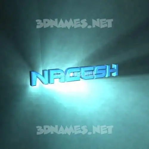 nagesh in Light Shine style - 3D name wallpaper