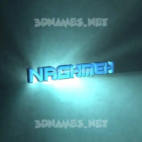 naghmeh in Light Shine style - 3D name wallpaper