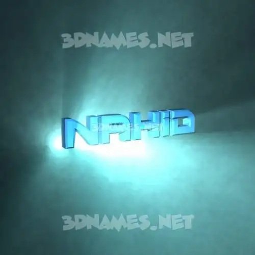 nahid in Light Shine style - 3D name wallpaper