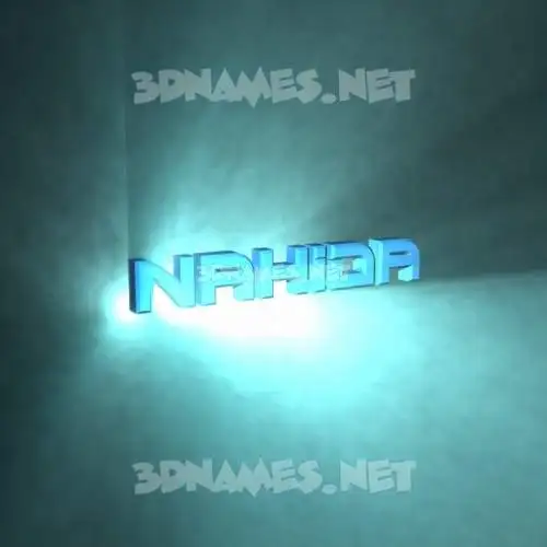 nahida in Light Shine style - 3D name wallpaper nahida in Light Shine style - 3D name wallpaper
