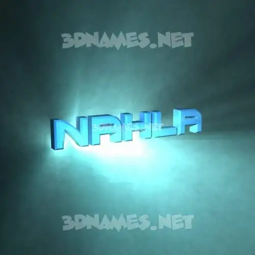 nahla in Light Shine style - 3D name wallpaper nahla in Light Shine style - 3D name wallpaper