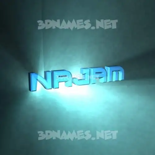 najam in Light Shine style - 3D name wallpaper najam in Light Shine style - 3D name wallpaper