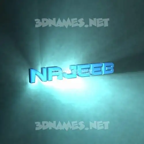 najeeb in Light Shine style - 3D name wallpaper najeeb in Light Shine style - 3D name wallpaper
