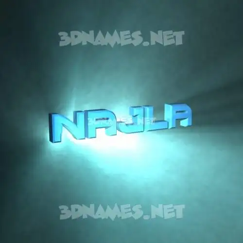 najla in Light Shine style - 3D name wallpaper najla in Light Shine style - 3D name wallpaper