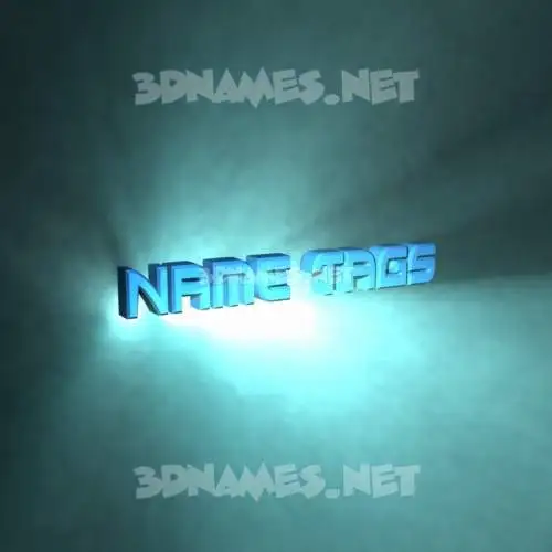 name tags in Light Shine style - 3D name wallpaper
