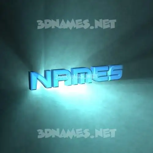 names in Light Shine style - 3D name wallpaper
