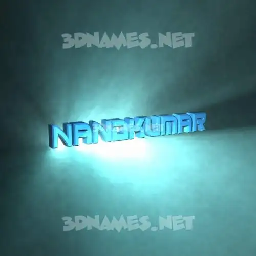 nandkumar in Light Shine style - 3D name wallpaper