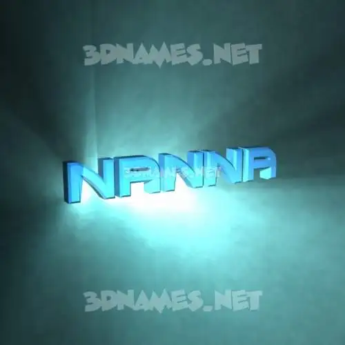 nanna in Light Shine style - 3D name wallpaper nanna in Light Shine style - 3D name wallpaper