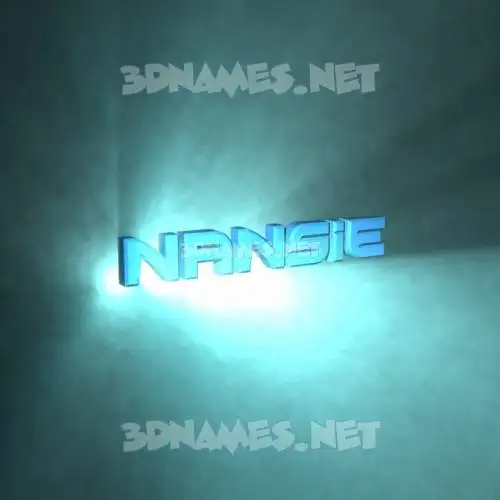 nansie in Light Shine style - 3D name wallpaper nansie in Light Shine style - 3D name wallpaper