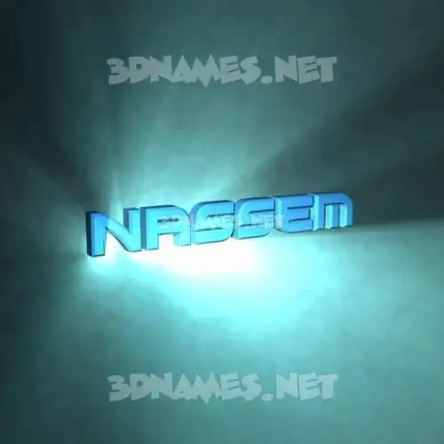 nassem in Light Shine style - 3D name wallpaper nassem in Light Shine style - 3D name wallpaper