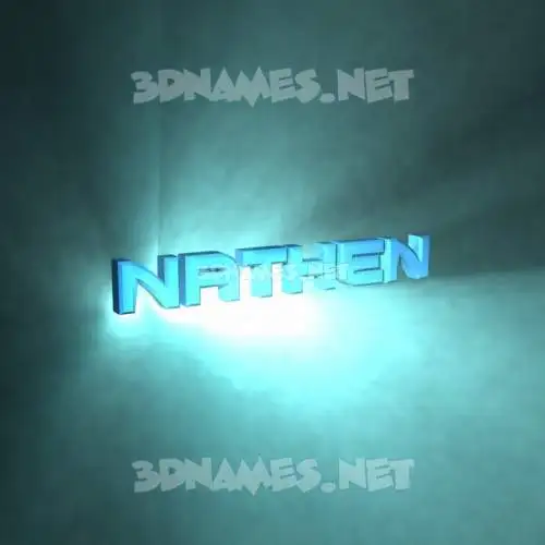 nathen in Light Shine style - 3D name wallpaper nathen in Light Shine style - 3D name wallpaper