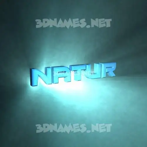 natur in Light Shine style - 3D name wallpaper natur in Light Shine style - 3D name wallpaper