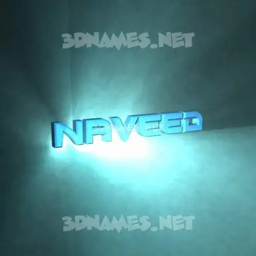 naveed in Light Shine style - 3D name wallpaper