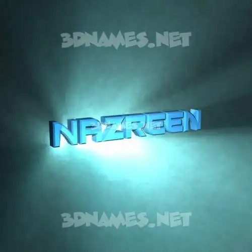 nazreen in Light Shine style - 3D name wallpaper nazreen in Light Shine style - 3D name wallpaper
