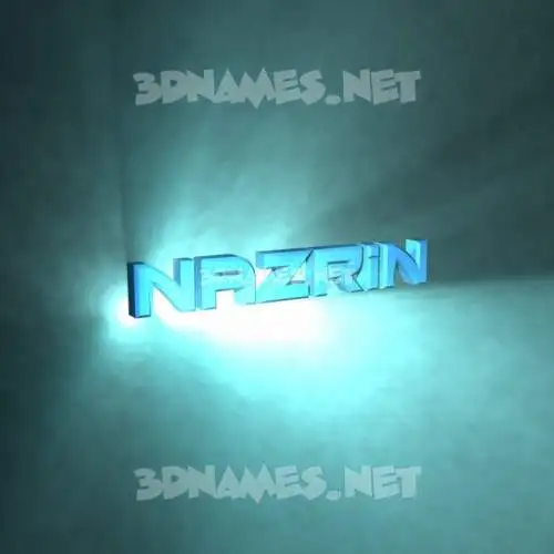 nazrin in Light Shine style - 3D name wallpaper nazrin in Light Shine style - 3D name wallpaper