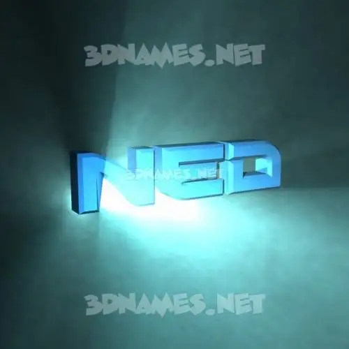ned in Light Shine style - 3D name wallpaper ned in Light Shine style - 3D name wallpaper