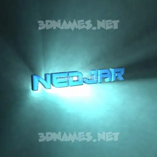 nedjar in Light Shine style - 3D name wallpaper nedjar in Light Shine style - 3D name wallpaper