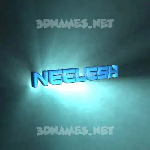 neelesh in Light Shine style - 3D name wallpaper