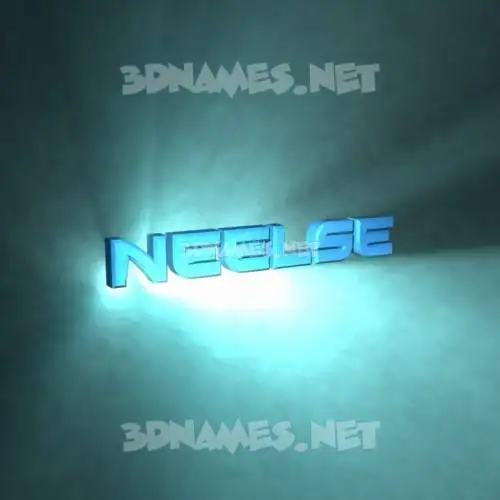 neelse in Light Shine style - 3D name wallpaper