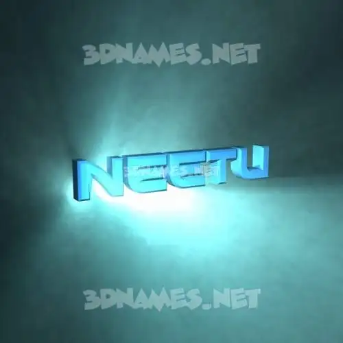 neetu in Light Shine style - 3D name wallpaper