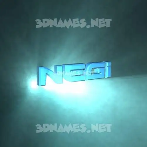 negi in Light Shine style - 3D name wallpaper negi in Light Shine style - 3D name wallpaper