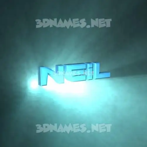 neil in Light Shine style - 3D name wallpaper