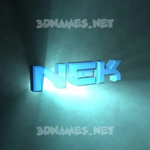 nek in Light Shine style - 3D name wallpaper nek in Light Shine style - 3D name wallpaper