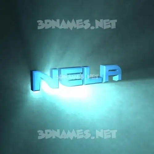 nela in Light Shine style - 3D name wallpaper nela in Light Shine style - 3D name wallpaper