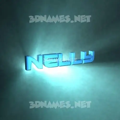 nelly in Light Shine style - 3D name wallpaper