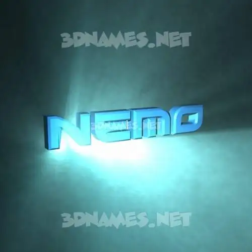 nemo in Light Shine style - 3D name wallpaper nemo in Light Shine style - 3D name wallpaper