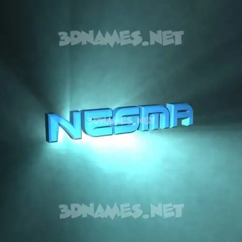 nesma in Light Shine style - 3D name wallpaper nesma in Light Shine style - 3D name wallpaper