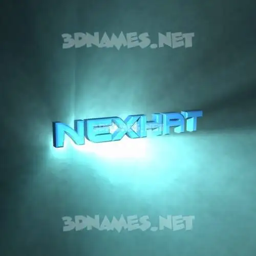 nexhat in Light Shine style - 3D name wallpaper nexhat in Light Shine style - 3D name wallpaper