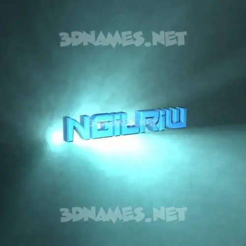 ngilriw in Light Shine style - 3D name wallpaper