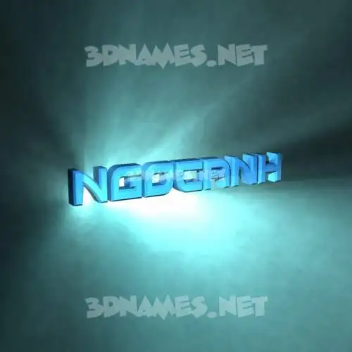 ngocanh in Light Shine style - 3D name wallpaper